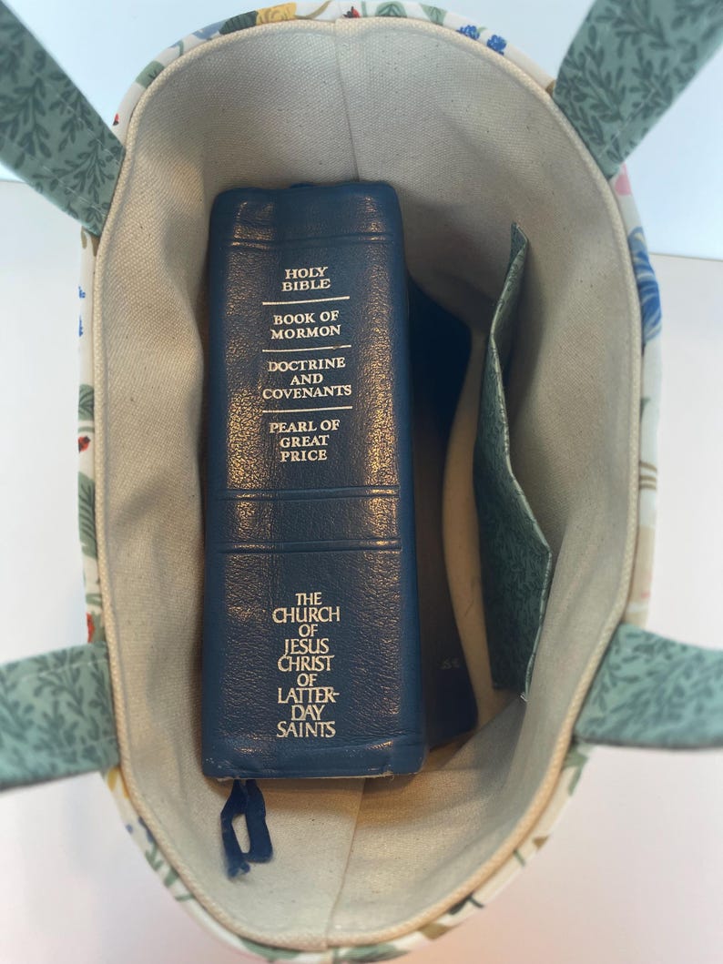 Scripture Bag Handmade Christian Scripture Tote Bag / LDS Scripture Bag / Bible Tote ...