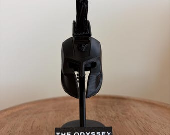 Agamemnon Helmet Replica, Greek Spartan Warrior Decor, The Odyssey Movie Prop, Desk Statue