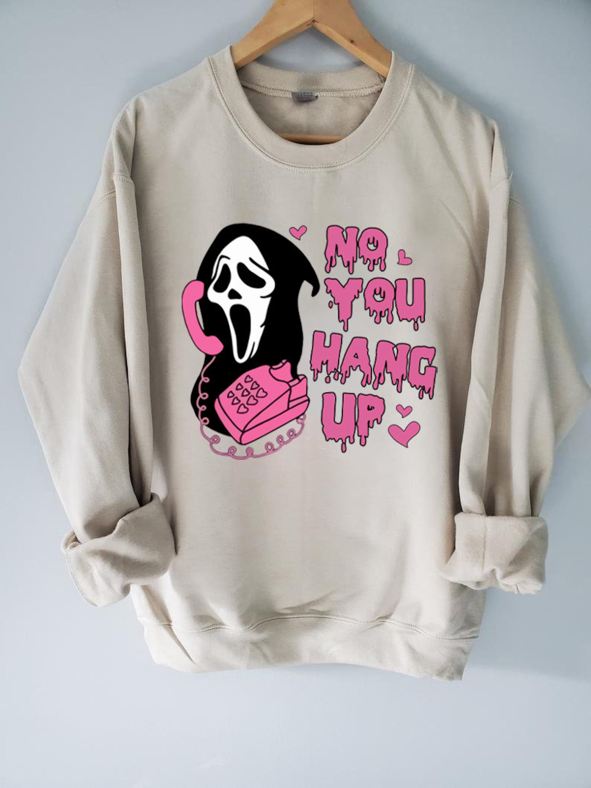 Scream Ghostface No You Hang Up Sweatshirt