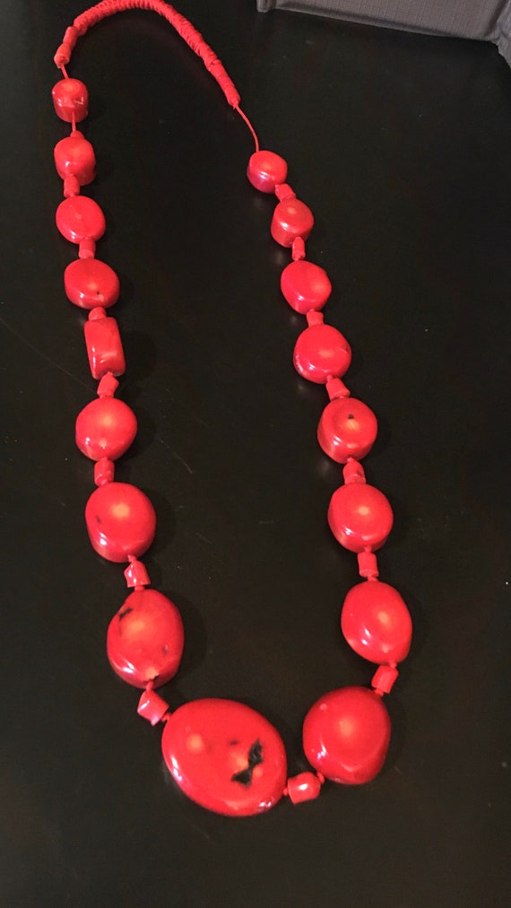 Barse Red Stone Necklace - image 1