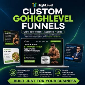 Custom GoHighLevel Funnel Design, GHL Landing Page, Appointment Booking Funnel, Lead Generation Website for Coaches & Agencies