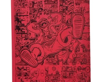 Vault X Luffy Gear 5 Custom Laser Engraved Binder 9 Pocket One Piece Manga Zoro