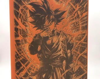 MintKeeper 9 Pocket Dragon Ball Custom Laser Engraved Binder Super Goku Black