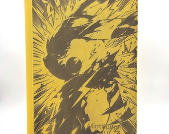 MintKeeper 9 Pocket Custom Laser Engraved Binder Pokemon Pikachu Surging Sparks