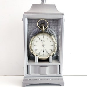 Antike, Servicierte, Waltham 15 Jewel Taschenuhr. 1889, Früheisenbahn Eingestellt