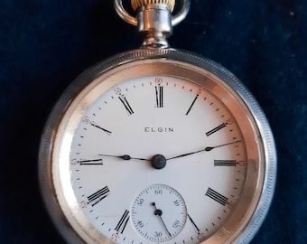 Antique, Serviced, Elgin 7 Jewel pocket watch. made 1905