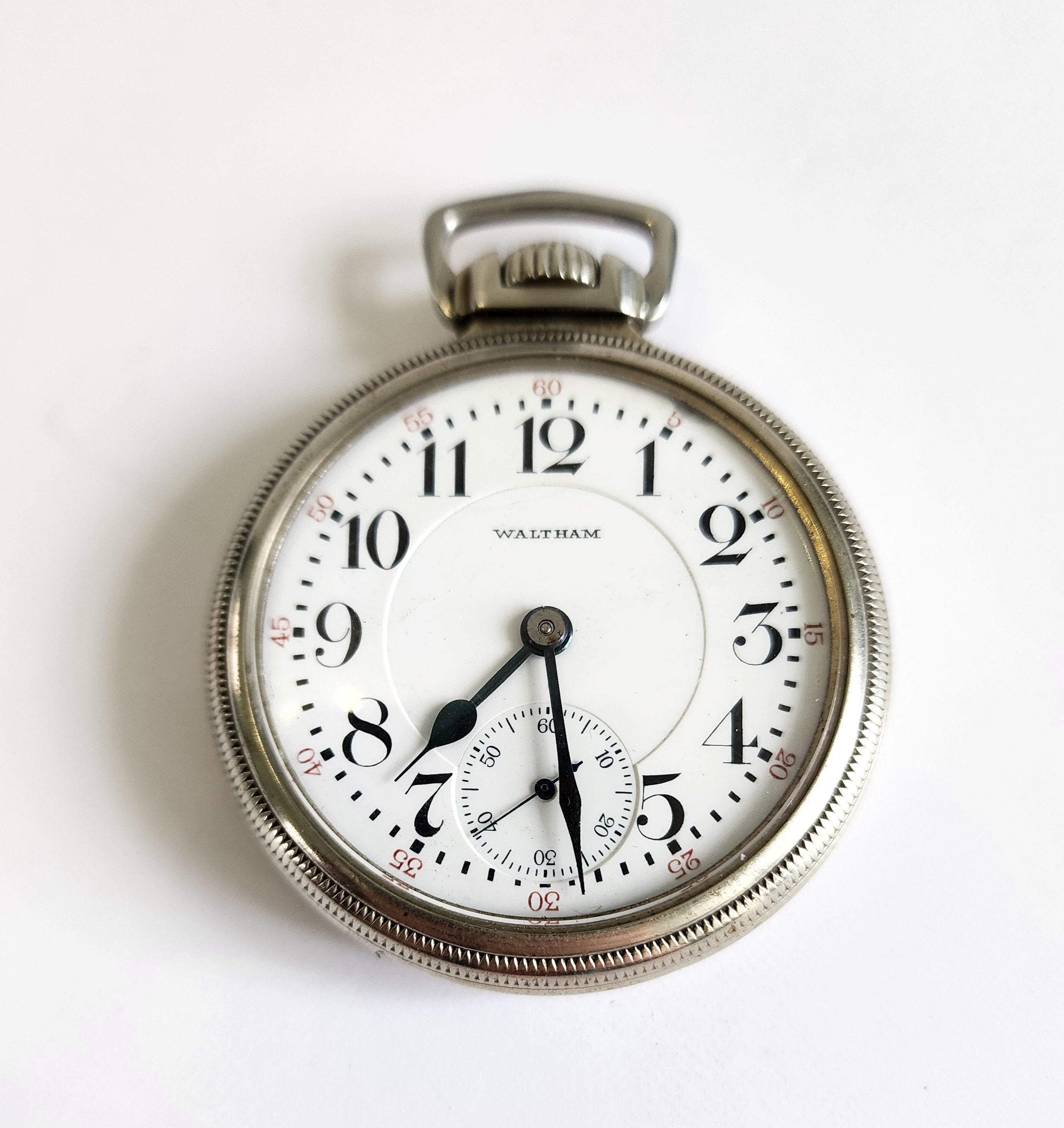 Antique, Serviced, Railroad Waltham Riverside, 19 Jewel Pocket