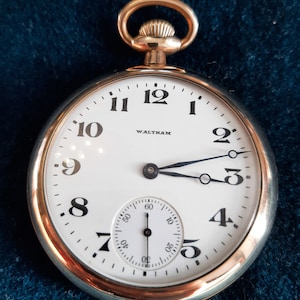 Antike, Servicierte, Waltham 15 Jewel Taschenuhr 1919