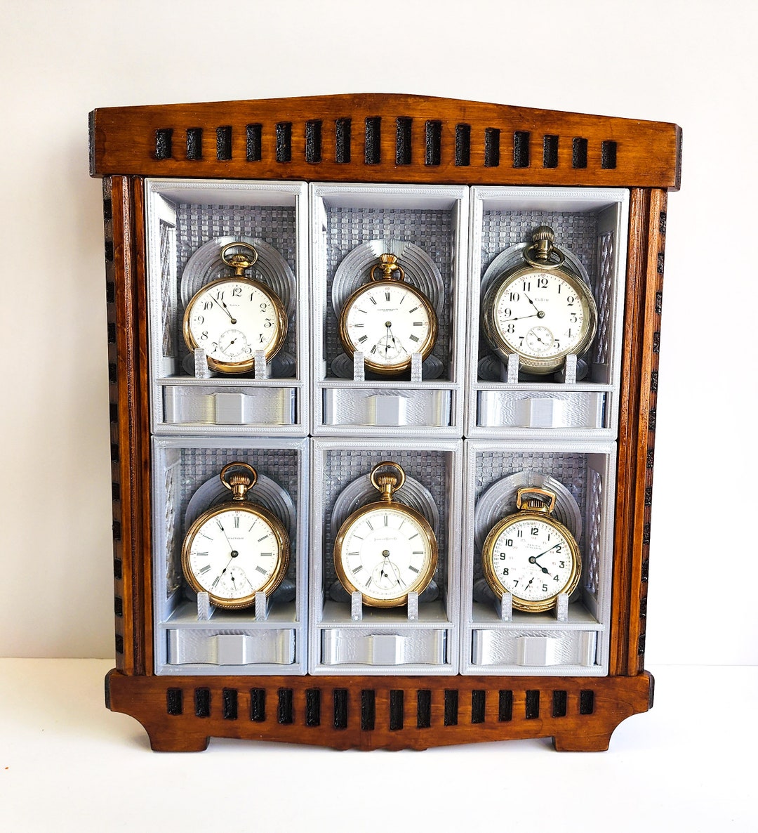 Pocket Watch Display Case, Modular, DIY Kit, Collectible. Model Display