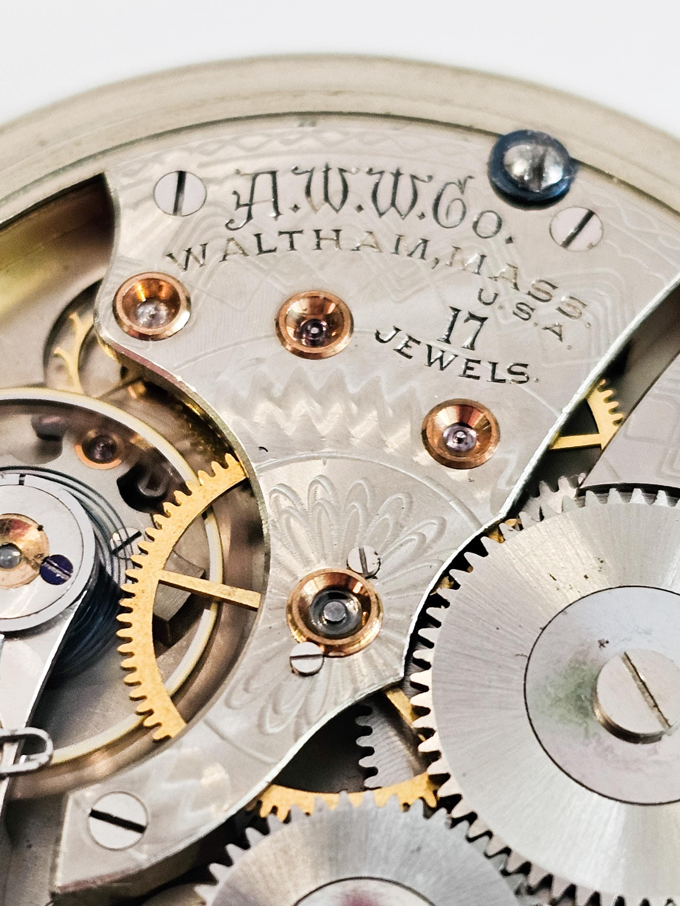 アンティーク、整備済み、ウォルサム17石懐中時計。1926年製 - Etsy 日本