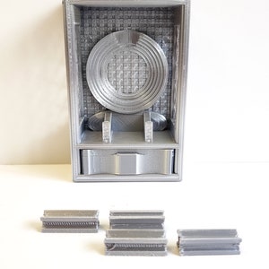 Pocket watch display case, modular, DIY kit, Collectible. Model Case Core only (Silver)