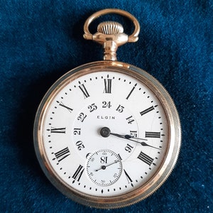 Antique, Serviced, 1909 17 Jewel Elgin Pocket watch