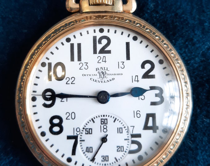 Railroad Ball Pocket Watch Grade 435B, 21 Jewel Pocket Watch. 1960's Etsy