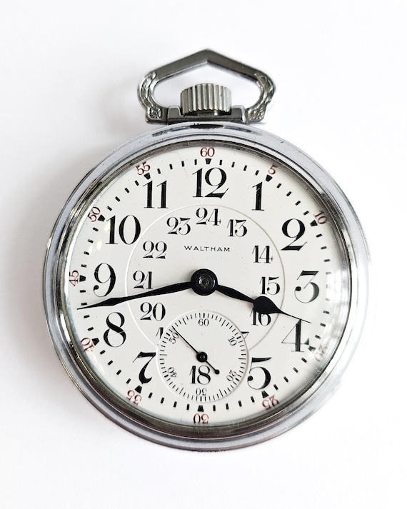 Antique, Serviced, Railroad Waltham Vanguard model 92, 23 Jewel pocket watch. 1902