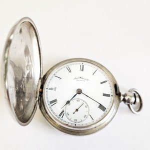 Antike, gewartet, 7 Jewel Waltham, 1887, Münzsilber Taschenuhr