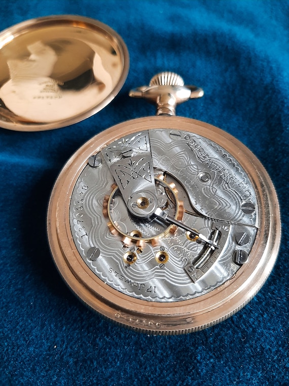 アンティーク、整備済み、1909年製 17石エルジン懐中時計 - Etsy 日本