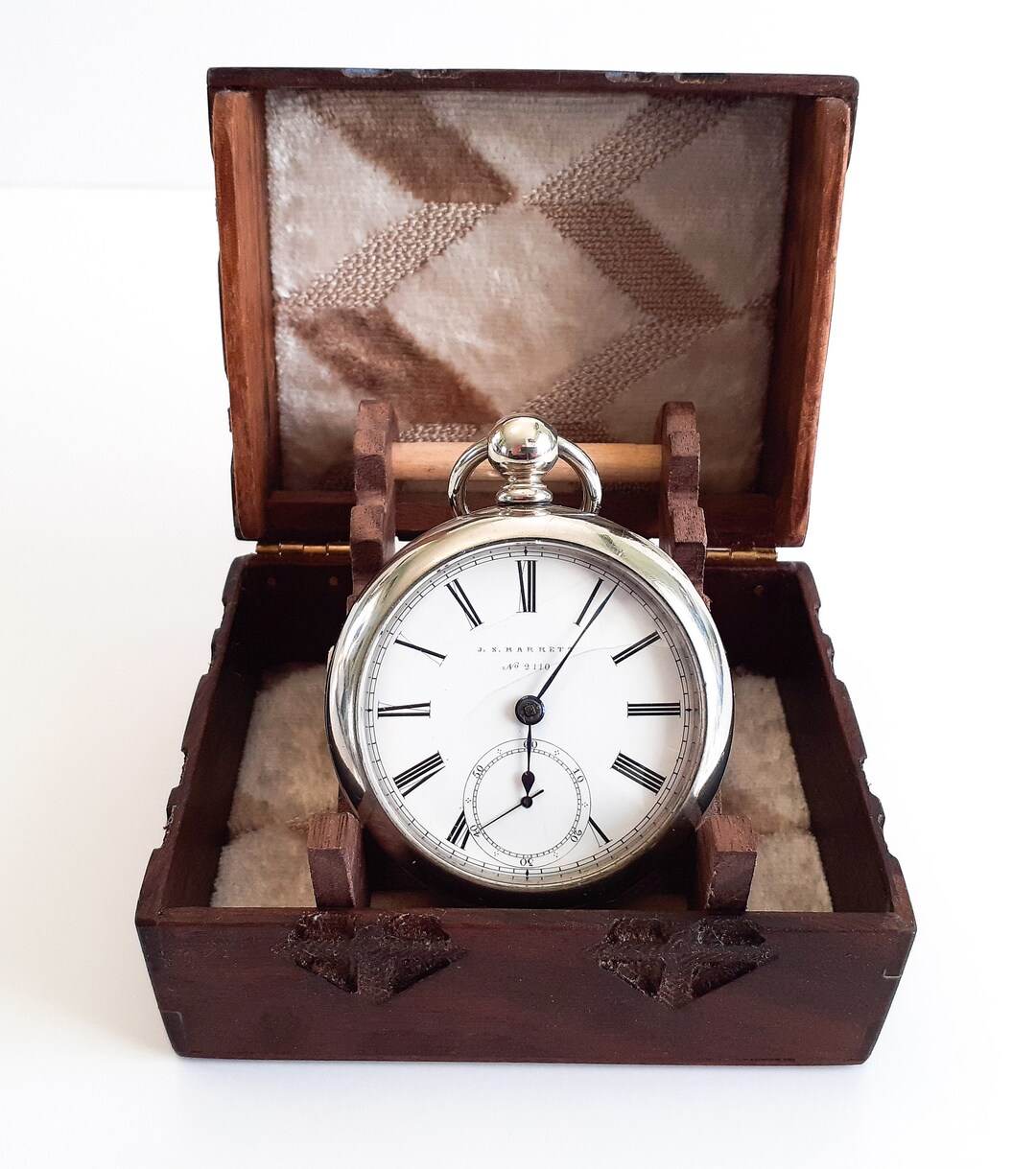 Reloj de imitación suizo Waltham modelo 1857 antiguo, en buen - Main Image