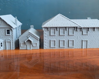 N scale house Lot. Victorian, Historic, Country, homes.01,03,04