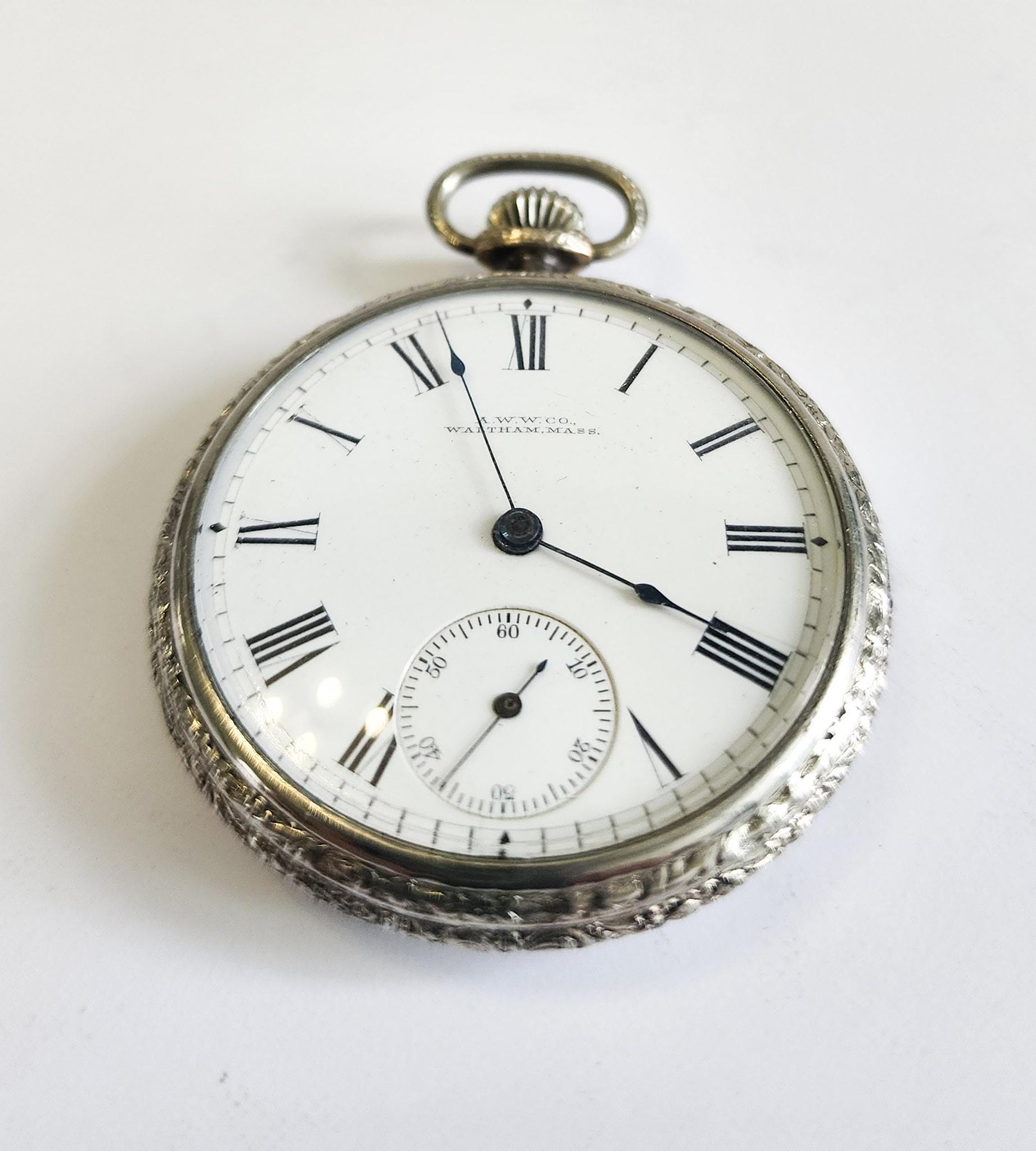 アンティーク、整備済み、ウォルサム15石懐中時計。1902年 - Etsy 日本