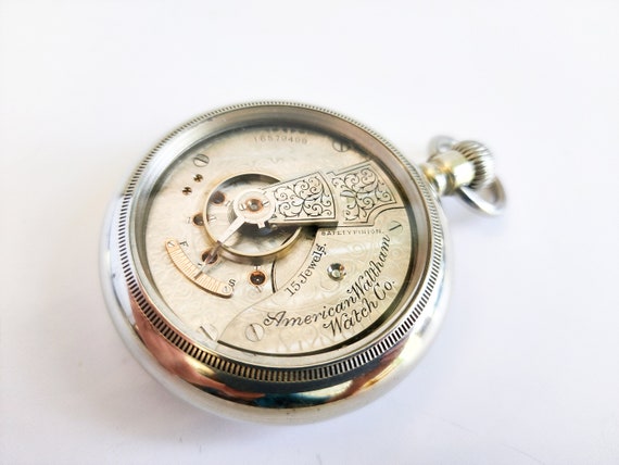 Antique, Serviced, Waltham Window Back 15 Jewel Pocket Watch. 1908