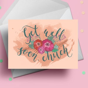 Bon rétablissement Chuck, carte de rétablissement bientôt, carte de rétablissement