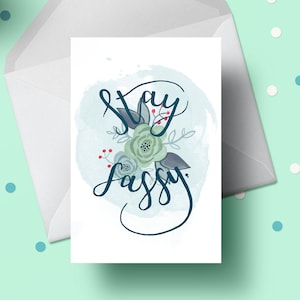 Restez impertinent, carte drôle, carte drôle de petite amie, carte féministe