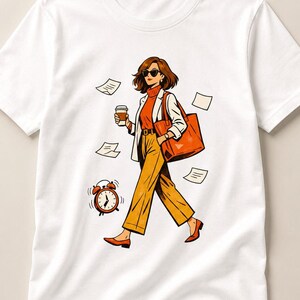 忙しい女性 PNG カオスコーディネーター デジタルプランナー Notion テンプレート 習慣トラッカー 付箋 月間予算 ムードトラッカー キュービクル装飾