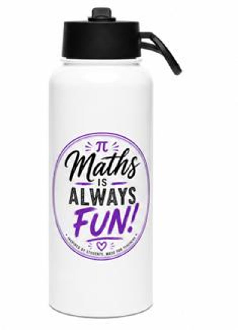 I Bar En Math Les maths, c'est toujours amusant ! | Gourde en acier inoxydable avec ...