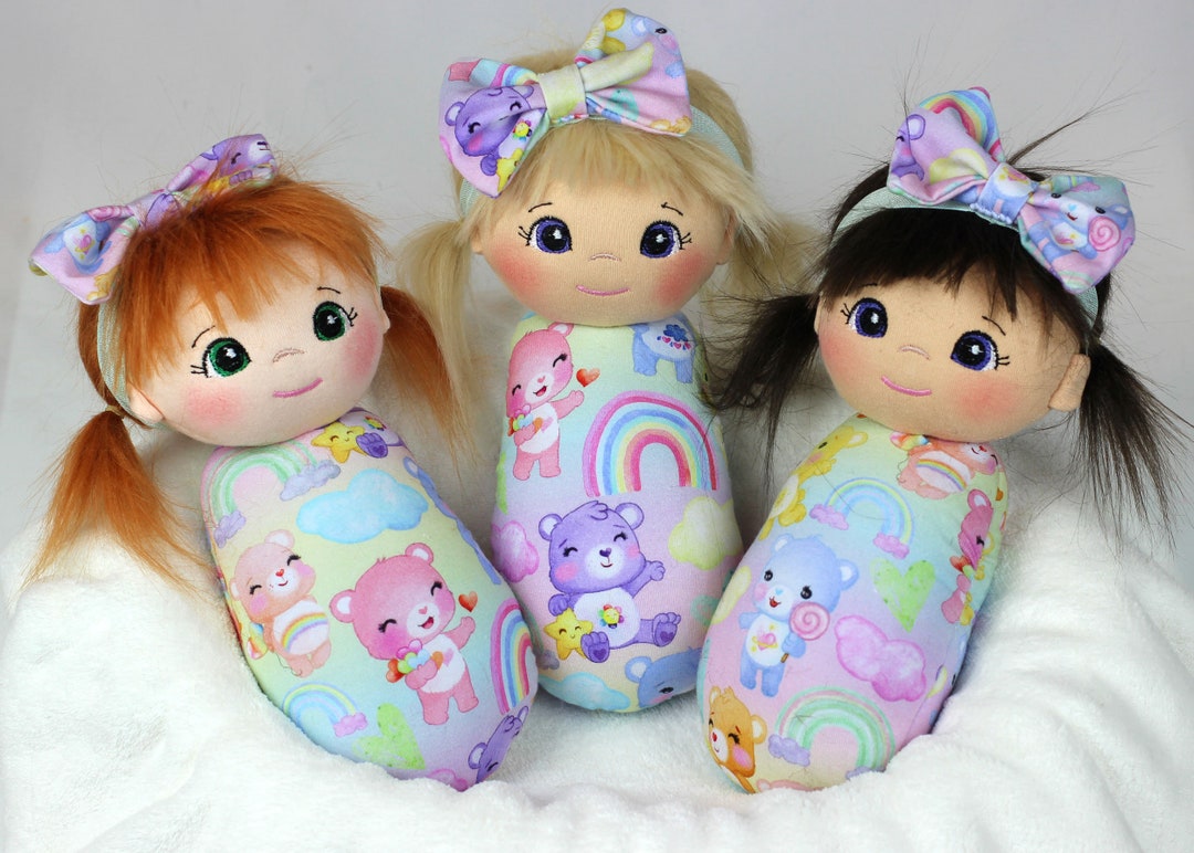 Plush Doll Swaddle Baby Doll Swaddle Doll Handmade Cloth Etsy