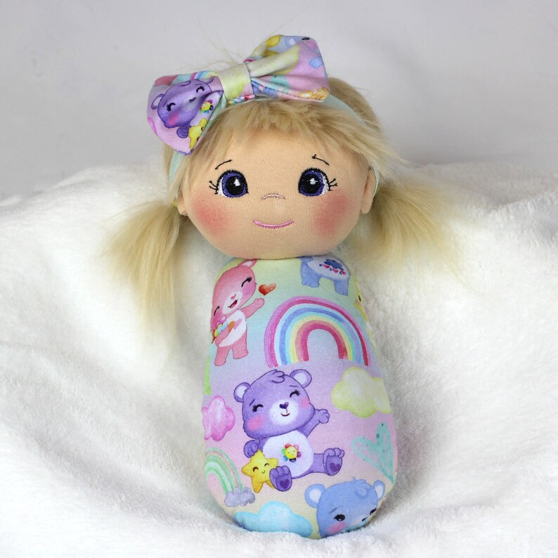 Plush Doll Swaddle Baby Doll Swaddle Doll Handmade Cloth Etsy