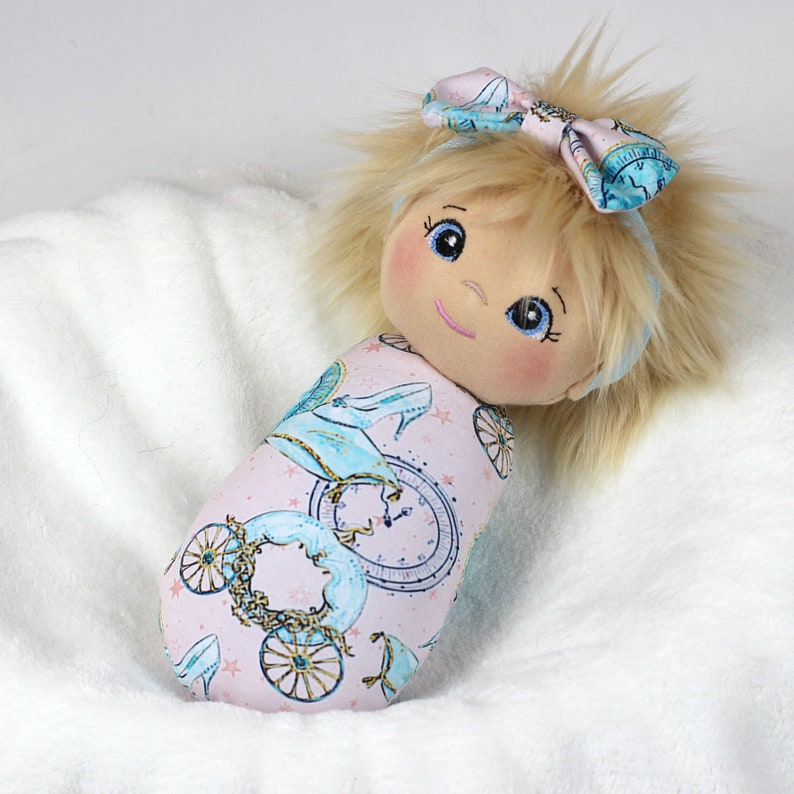 Swaddle Baby Doll Princess Handmade Waldorf Inspired Cloth Etsy