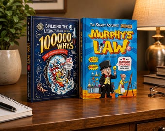 100000 Whys & Murphy's Law Kids Book Set | Educational Children's Books | Science Facts, STEM Learning And Critical Thinking