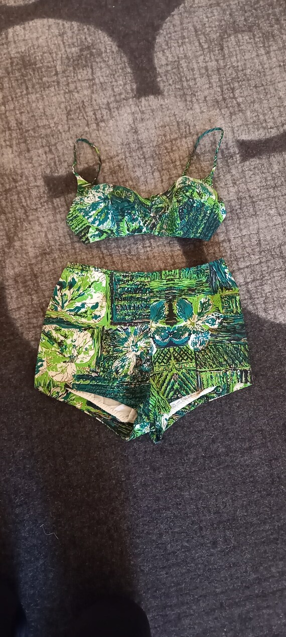 1950s Bikini / 50s two piece / Vintage Swimwear / 195… Gem