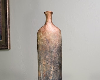 Molten Silence Sculptural Vessel • Copper Patina Art • Textured Handmade Decor • Artisan Home Accent by James Reclaims IT Studios