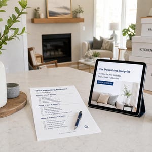 Plan para reducir el tamaño de la vivienda: Preparación del hogar, libro de trabajo para ordenar y deshacerse de lo innecesario (Descarga digital)
