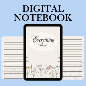 Alles-Notizbuch, Einkaufsliste, Tagebuch, Digitaler Download