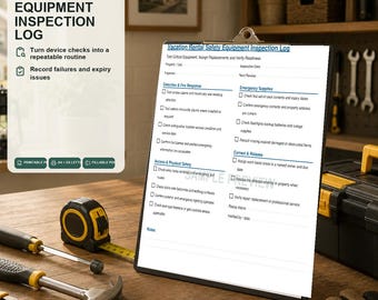Airbnb Safety Inspection Checklist | Vacation Rental Log | Fillable PDF