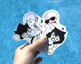 ¡Pegatinas de Homestuck de baja poli para niños beta!