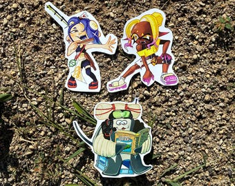 Pegatinas de corte profundo de Splatoon Raiders