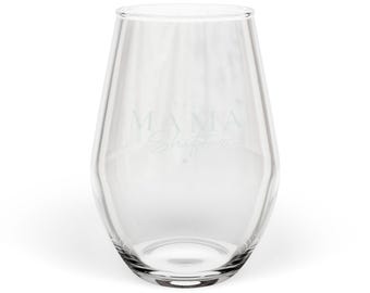 Taça de vinho sem haste gravada | 340ml (11,5oz) | Gravação personalizada