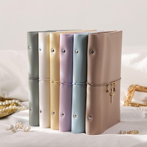 Nachfüllbares Notizbuch aus Leder mit Anhängern, erhältlich in den Formaten A5, A6 und A7, Notizbuch zur Wertschätzung von Mentoren, Geschenk für Chefinnen, Geschenk für Mitarbeiterinnen, Geschenk für Kollegen