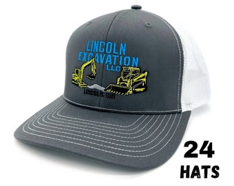 CUSTOM TRUCKER hat, Custom Logo Hat, Custom Embroidered Hat, Richardson 112 hat, Trucker Hat Men, Embroidered Hat, Snapback, Custom Hats