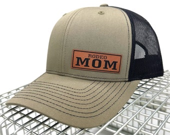 Leather Patch Rodeo Mom Trucker Hat, Richardson 112 Snapback