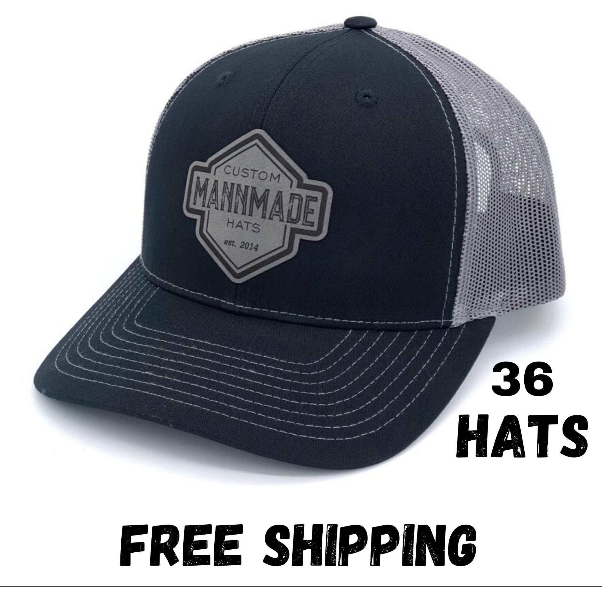 36 Leather Patch Hat Custom Richardson 