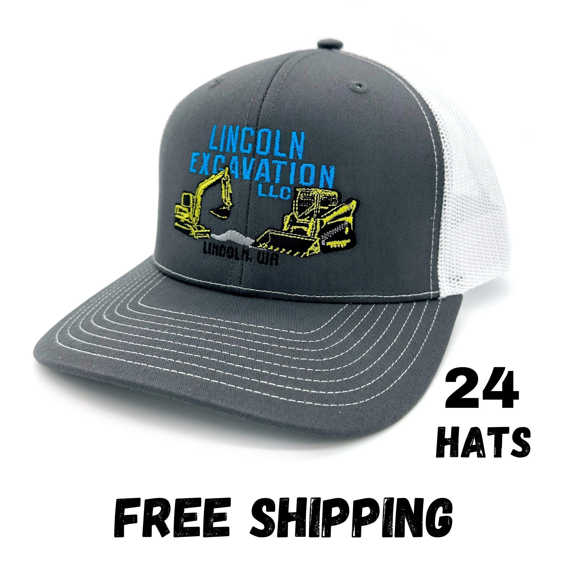 CUSTOM TRUCKER Hat, Custom Logo Hat, Custom Embroidered Hat