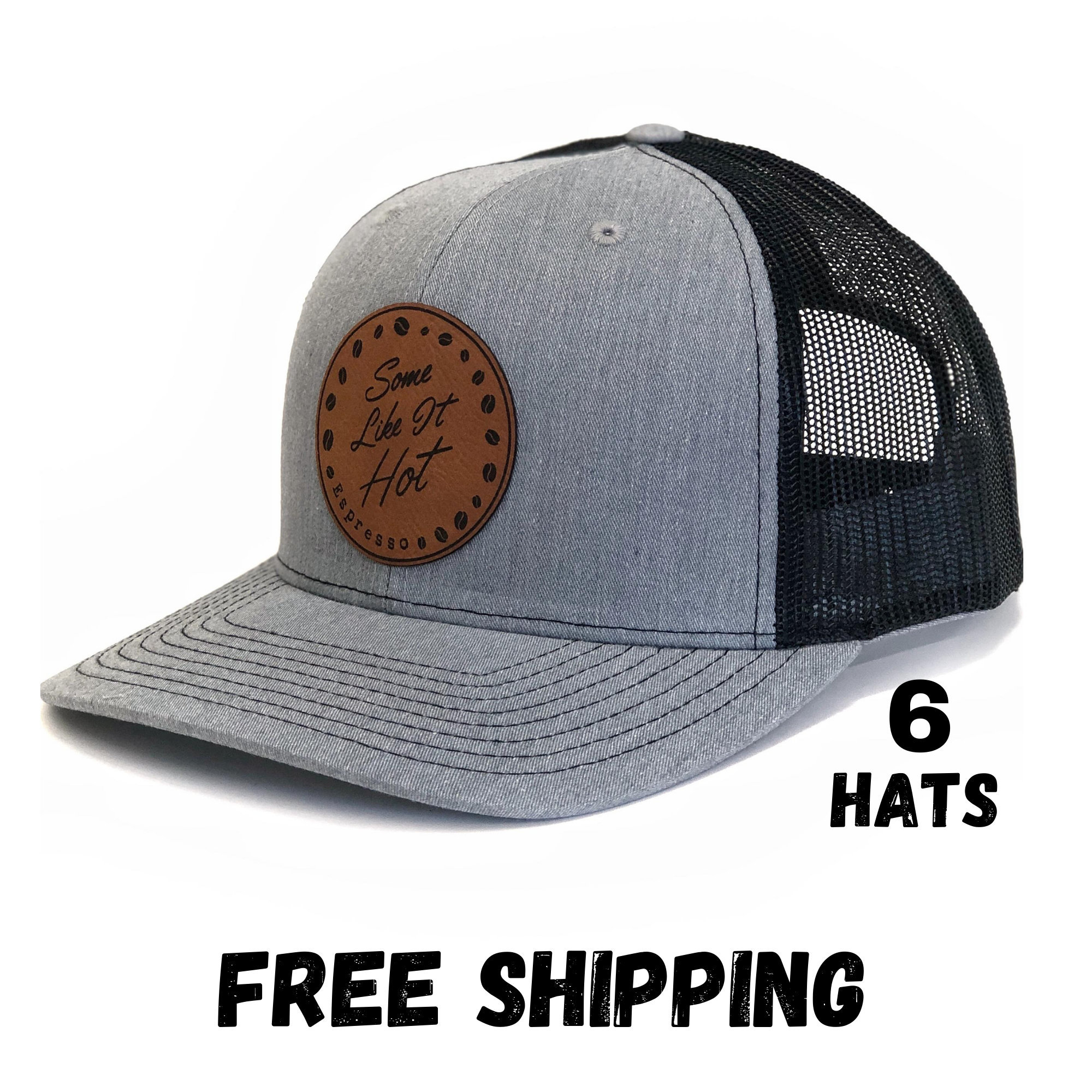 Custom Richardson 112 Leather Patch Hat, Company Logo or Personal Design 