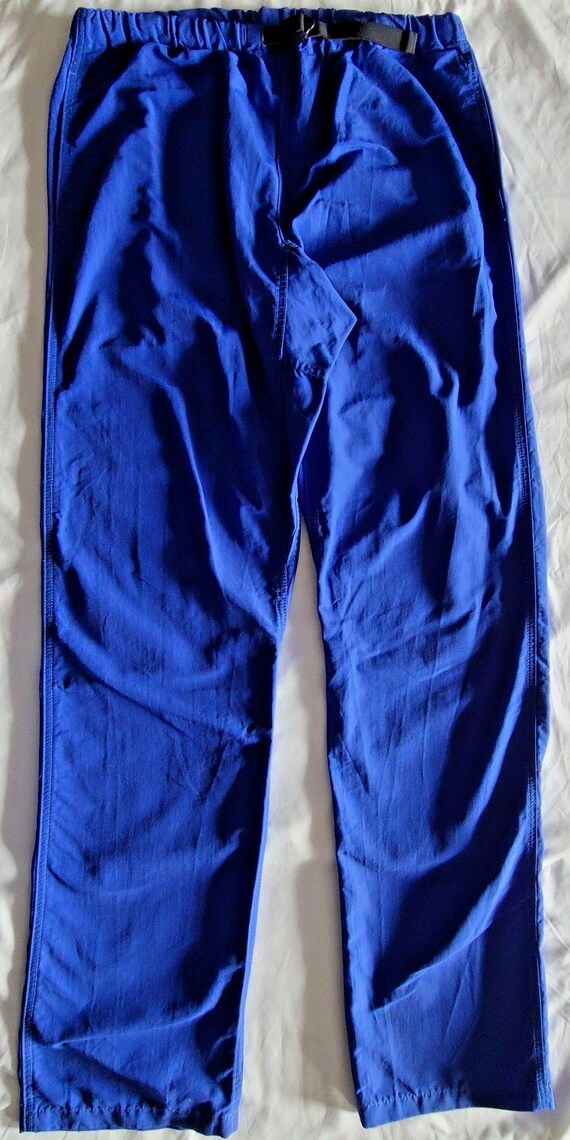 Patagonia, Vintage Patagonia Made USA Men's Hiking Pants Blue Elastic Waist Outdoor Size M