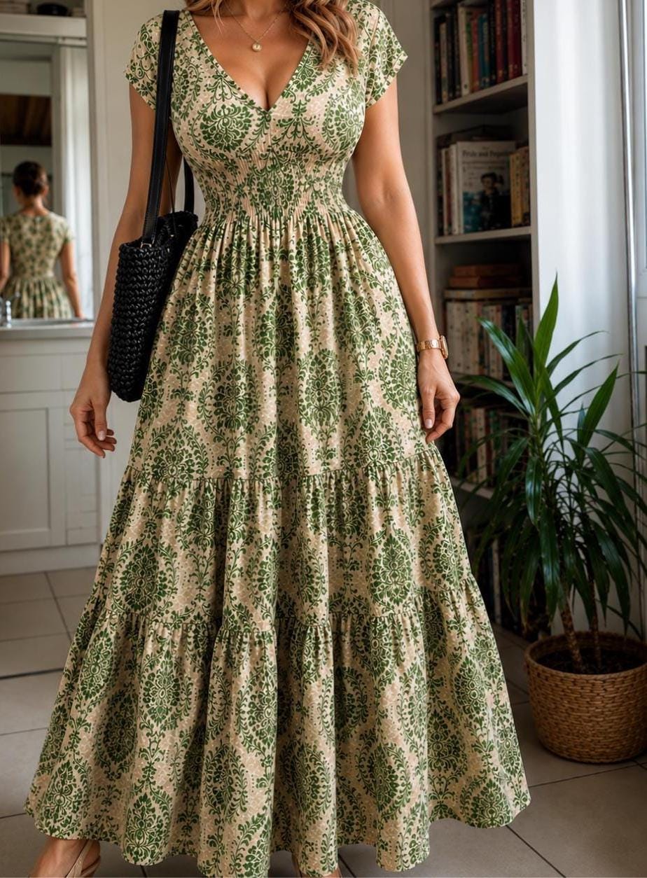casual bohemian maxi dresses Boho Floral Dress Boho Maxi Dress For Women Half Sleeve Boho Dresses Floral Color:LEOPARD back moment one shoulder maxi dress Floral Tulle Dress EW34114