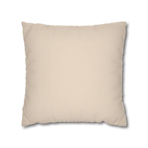 Solid Oatmeal Pillow Cover, Neutral Greige Linen Look Throw Pillow, French Country Taupe Cottage Cushion Cover image 15