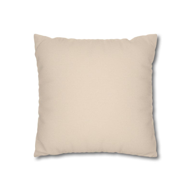 Solid Oatmeal Pillow Cover, Neutral Greige Linen Look Throw Pillow, French Country Taupe Cottage Cushion Cover image 3